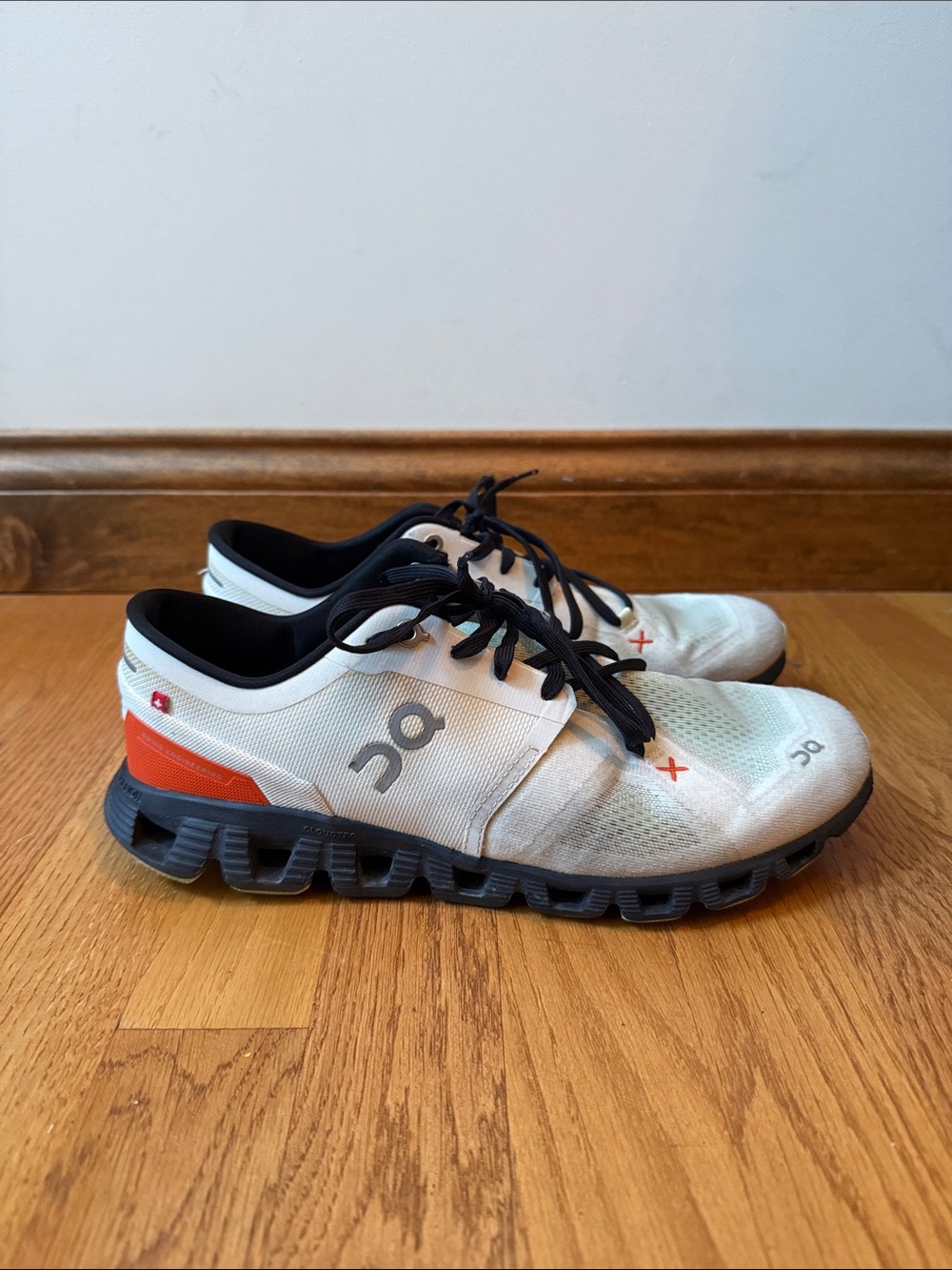 On Cloud X 3 Sneakers Ivory/Flame Men’s Size 9 - Picture 3 of 13